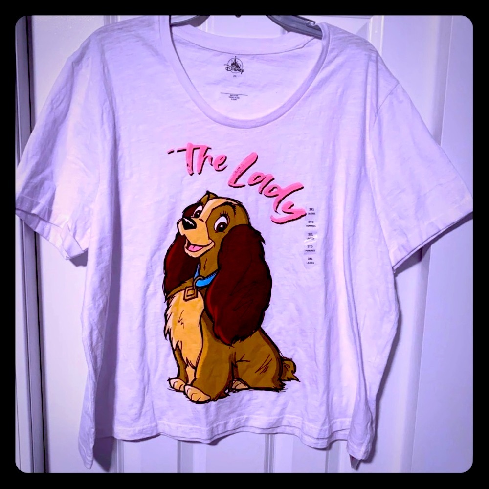 Disney Lady And The Tramp Cropped T-shirt Women